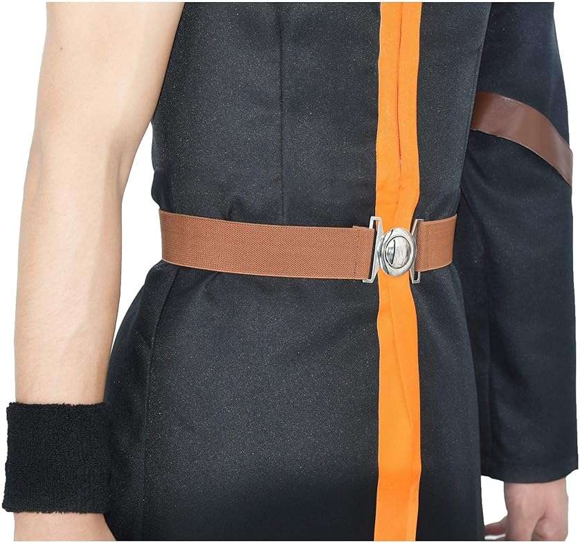 DAZCOS US Size Men's Anime Cosplay Halloween Costume With Scarf Wrister - Image 5