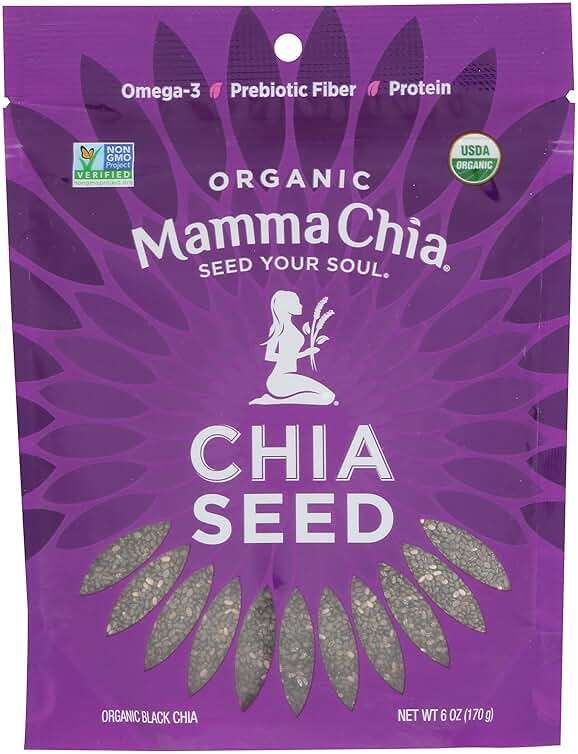 Mamma Chia Organic Seeds, Black, 6 Ounce - Image 1