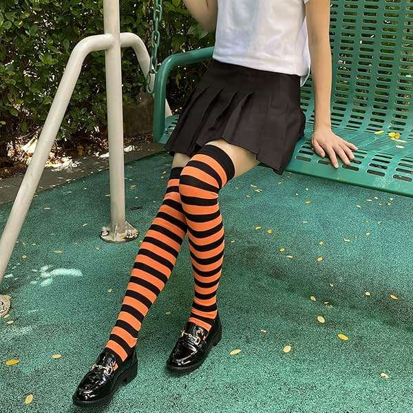 spomei Over Knee Socks for Women Extra Long, Cotton Blend Thigh High Sock Stretch, Warm & Breathable for Daily Wear U-W-3 - Image 2