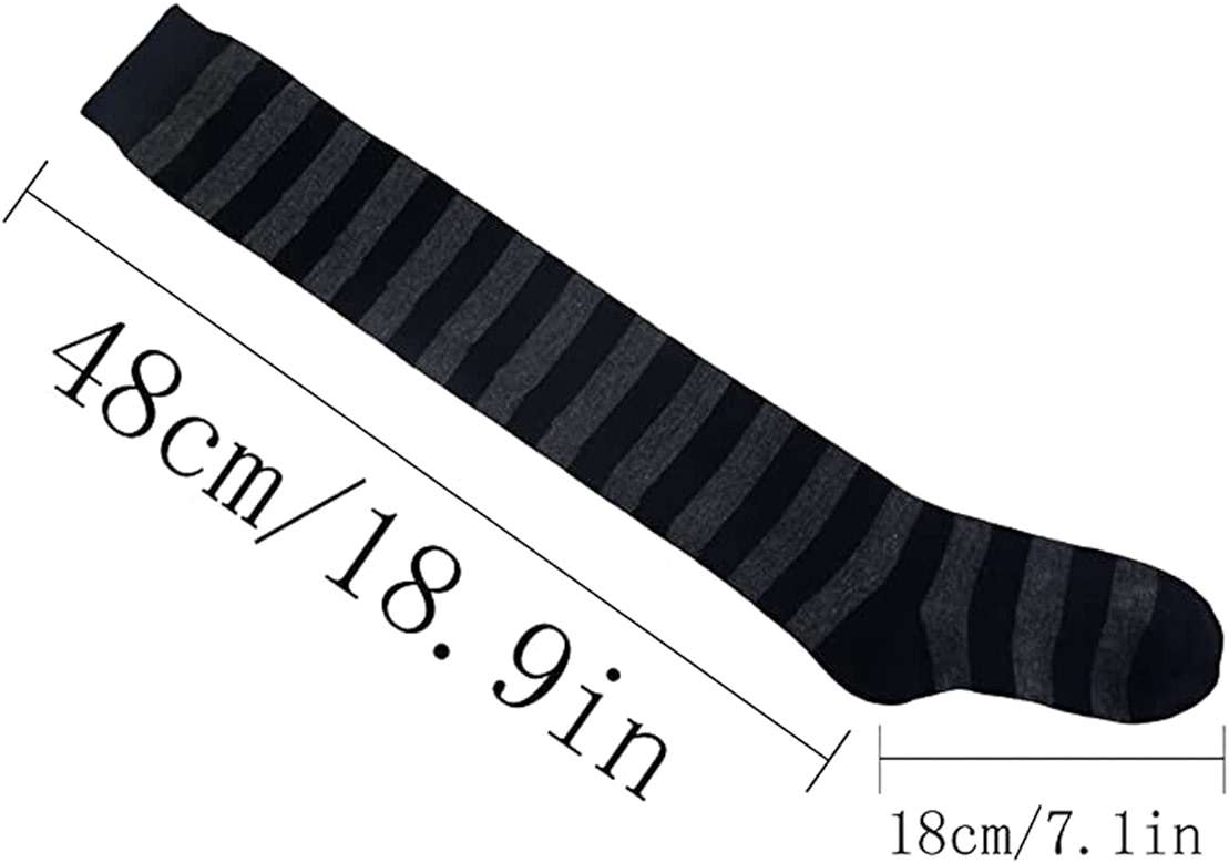 spomei Over Knee Socks for Women Extra Long, Cotton Blend Thigh High Sock Stretch, Warm & Breathable for Daily Wear U-W-3 - Image 4