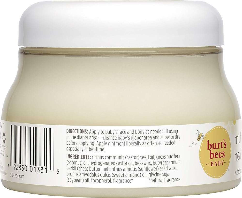Burt's Bees Baby 100% Natural Origin Multipurpose Healing Ointment, Face & Body Baby Ointment 7.5 Ounce Tub - Pack of 3 - Image 5