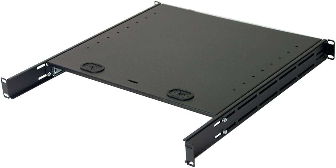 RSF1111BK21F4K3 1U Compact rack mount keyboard drawer with retractable mouse pad for either right or left hand operator supports 4 post rack from 18.85 inch up to 31 inch depth rack cabinet - Image 7