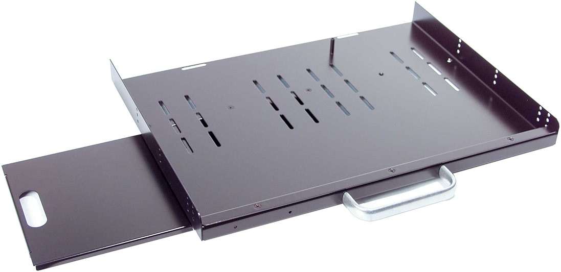 RSF1111BK21F4K3 1U Compact rack mount keyboard drawer with retractable mouse pad for either right or left hand operator supports 4 post rack from 18.85 inch up to 31 inch depth rack cabinet - Image 8