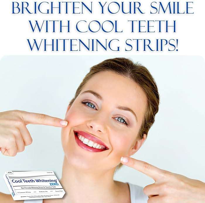 Natural Teeth Whitening Strips for Sensitive Teeth, Peroxide Free White Strips with Baking Soda, Enamel Safe Tooth Whitener, Vegan No Bleach Formula, Mint Flavor 14 Day Kit, 28 Count - Image 7