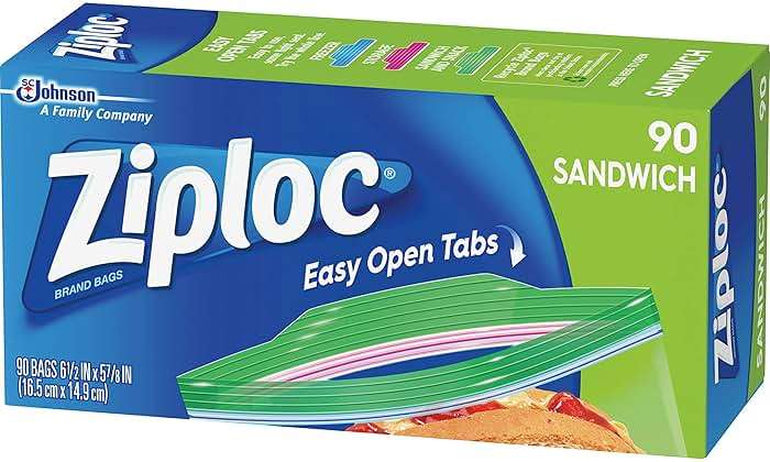 Ziploc Sandwich Bags (90-Count, 12-Pack) - Image 4