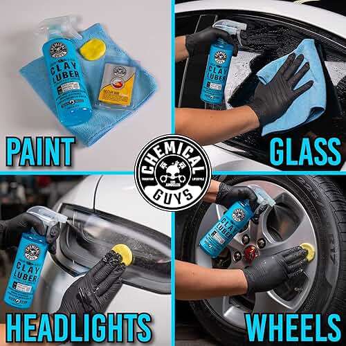 Chemical Guys Clay Bar and Luber Synthetic Lubricant Kit - Light/Medium Duty OG Clay Bar for Removing embedded dirt from Paint, Glass, and Metal, Essential Detailing Accessory - 2 Items - Image 7