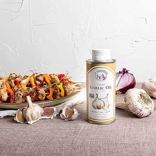La Tourangelle, Garlic Oil, High Oleic Oil for Cooking Pastas, Salad Dressings, Drizzle on Popcorn, Irresistible Aroma and Flavor, 8.45 Fl Oz - Image 7
