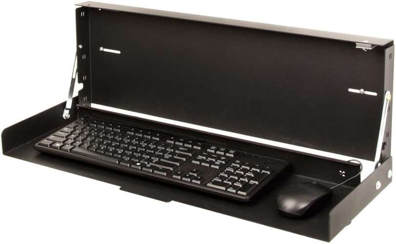 RackSolutions Folding Wall Mount for Full Size Keyboard – Space Saving Design to Maximize Workspace Efficiency - Image 1