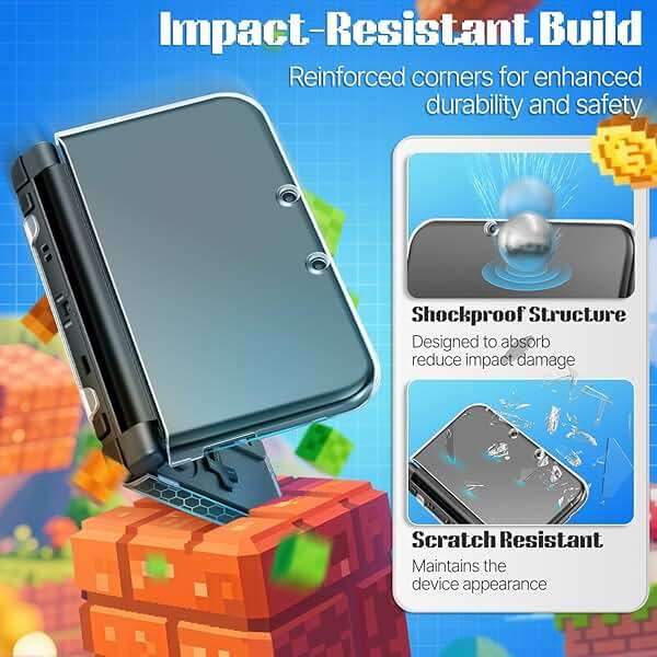 TNP Case Compatible with NEW Nintendo 3DS XL LL 2015 - Ultra Clear Crystal Transparent Hard Shell Protective Case Cover Skin for New Nintendo 3DS XL / 3DS LL 2015 [New Modified Hinge-Less Design] - Image 4