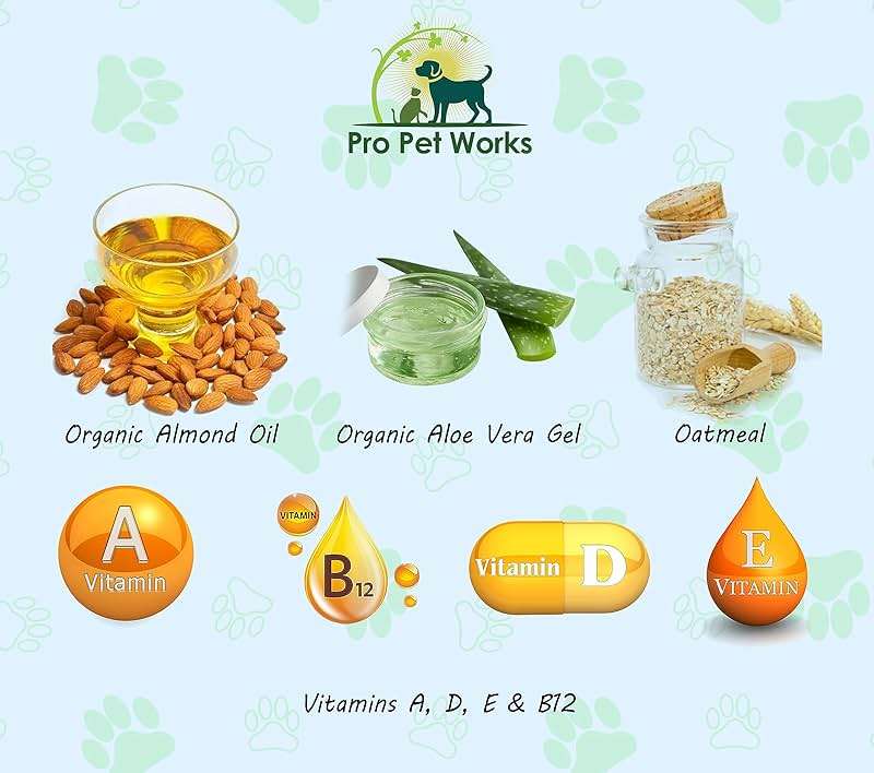 Oatmeal Dog Shampoo and Conditioner for Allergies, Itching and Sensitive Skin - Smelly, Itchy Pet Cleaning Supplies - Puppy Wash, Anti Itch and Dandruff, All Natural Formula - with Omega 3's - Image 4