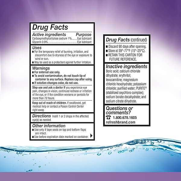 Refresh Optive Gel Drops Lubricant Eye Gel For Dry Eyes, 0.33 Oz Sterile - Image 8