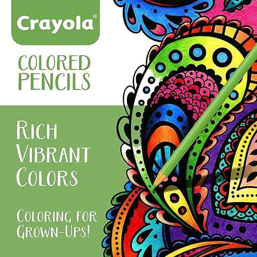 Crayola Colored Pencils For Adults (50ct), Colored Pencil Set for Adult Coloring Books, Coloring Set, Gift for Teens & Adults [Amazon Exclusive] - Image 2