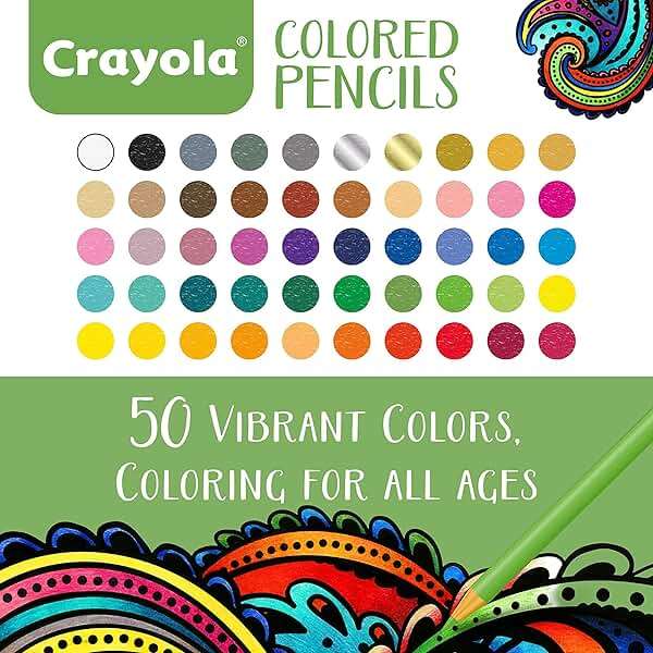 Crayola Colored Pencils For Adults (50ct), Colored Pencil Set for Adult Coloring Books, Coloring Set, Gift for Teens & Adults [Amazon Exclusive] - Image 3