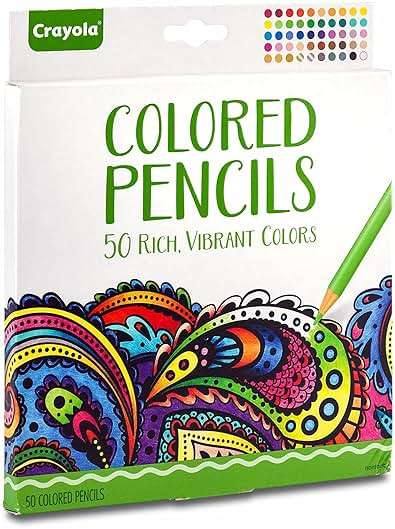 Crayola Colored Pencils For Adults (50ct), Colored Pencil Set for Adult Coloring Books, Coloring Set, Gift for Teens & Adults [Amazon Exclusive] - Image 4