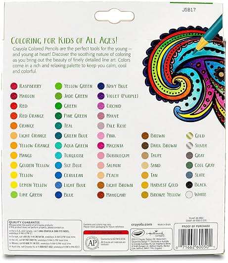 Crayola Colored Pencils For Adults (50ct), Colored Pencil Set for Adult Coloring Books, Coloring Set, Gift for Teens & Adults [Amazon Exclusive] - Image 6