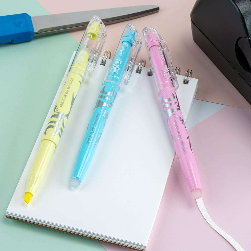 Pilot FriXion Light Pastel Collection Erasable Highlighters, Chisel Tip, Highlighter Pens, Assorted Color Inks, 5-Pack - Image 2