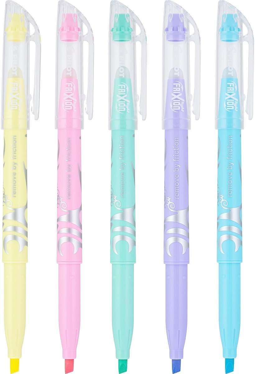 Pilot FriXion Light Pastel Collection Erasable Highlighters, Chisel Tip, Highlighter Pens, Assorted Color Inks, 5-Pack - Image 4