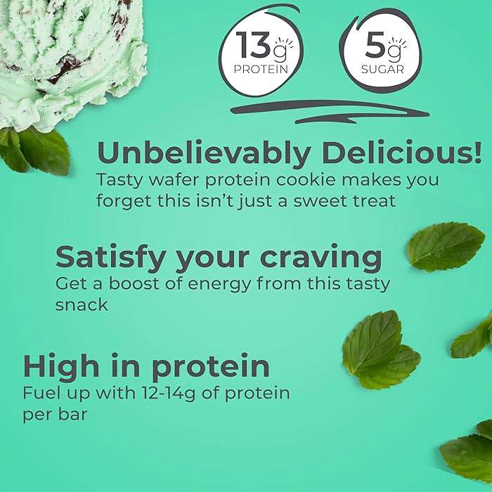 Power Crunch Protein Energy Wafer Bars, Chocolate Mint, 1.4 Ounce (12 Count) - Image 2