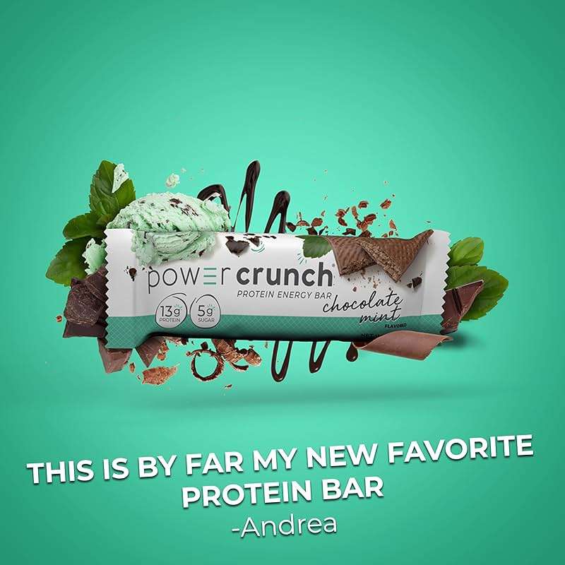 Power Crunch Protein Energy Wafer Bars, Chocolate Mint, 1.4 Ounce (12 Count) - Image 6