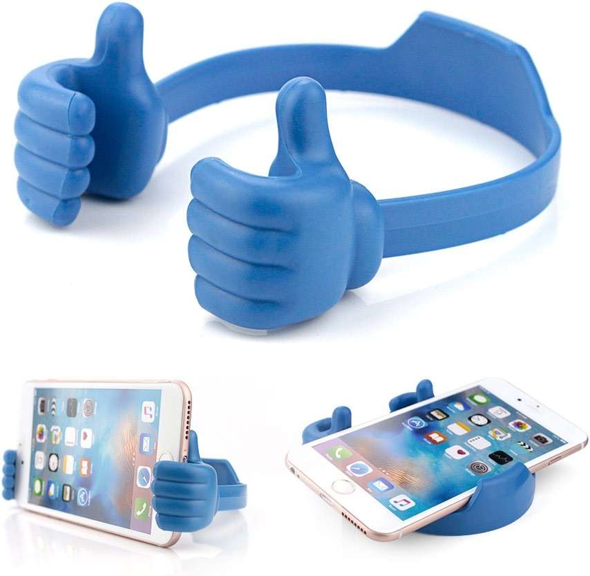 BUTEFO Thumbs up Cell Phone Holder Adjustable Silicone Tablet Stand Portable Desktop OK Stands Compatible for iPhone iPad Samsung Motorcycle Google TCL (Multi Colors, 8) - Image 5