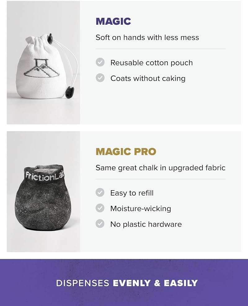 Friction Labs Gym Chalk – Magic Ball, PRO Ball (Chalk Bag Sock) | Non-Toxic Climbing Chalk for Bouldering, Gymnastics & More - Image 4