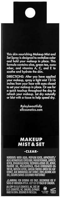 e.l.f. Makeup Mist & Set - Small, Lightweight, Long Lasting, All-Day Wear, Revitalizes, Refreshes, Hydrates, Soothes, Infused with Aloe, Green Tea and Cucumber, 2.02 Fl Oz - Image 2