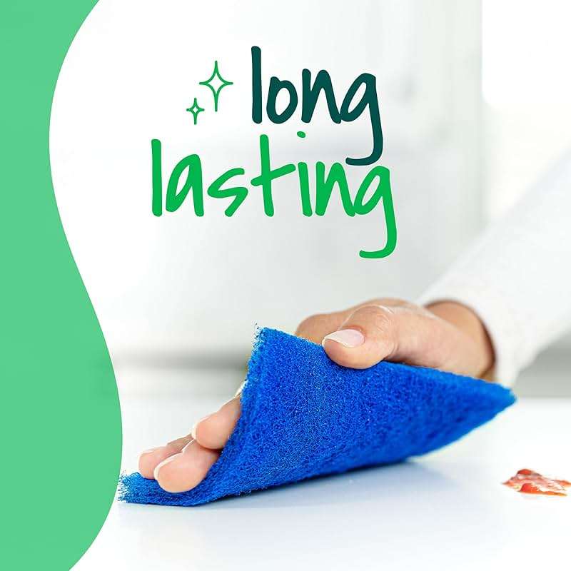 Scotch-Brite® Zero Scratch Scour Pad, 3 Scrubbing Pads, Non-Scratch Scouring Pads for Kitchen and Dish Cleaning - Image 2