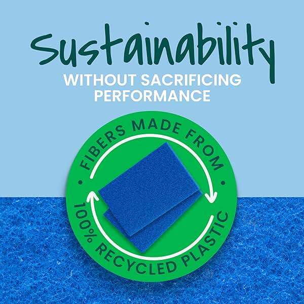 Scotch-Brite® Zero Scratch Scour Pad, 3 Scrubbing Pads, Non-Scratch Scouring Pads for Kitchen and Dish Cleaning - Image 9