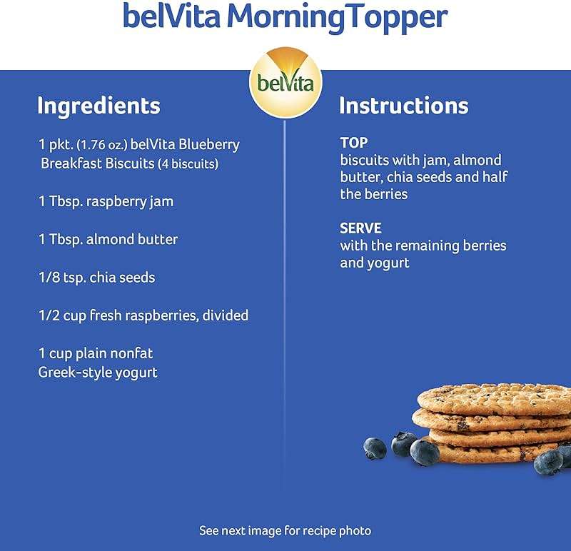 belVita Breakfast Bars Biscuits, Blueberry, Value Pack, 12 Packs (4 Biscuits Per Pack) - Image 11