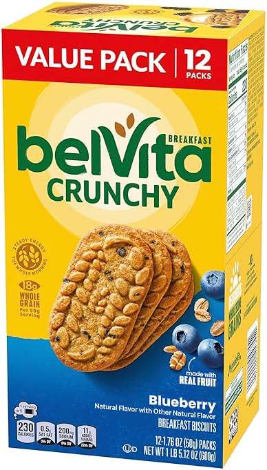 belVita Breakfast Bars Biscuits, Blueberry, Value Pack, 12 Packs (4 Biscuits Per Pack) - Image 14