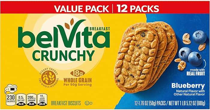 belVita Breakfast Bars Biscuits, Blueberry, Value Pack, 12 Packs (4 Biscuits Per Pack) - Image 15