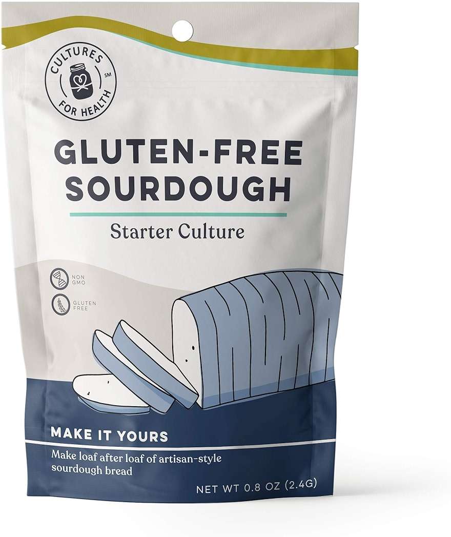 Cultures for Health Gluten Free Sourdough Starter | Heirloom Dehydrated Culture for Baking Gluten Free Bread | DIY Pasta, Pizza Dough, Pie Crust, & More | Non-GMO Prebiotic Sourdough Bread - Image 1
