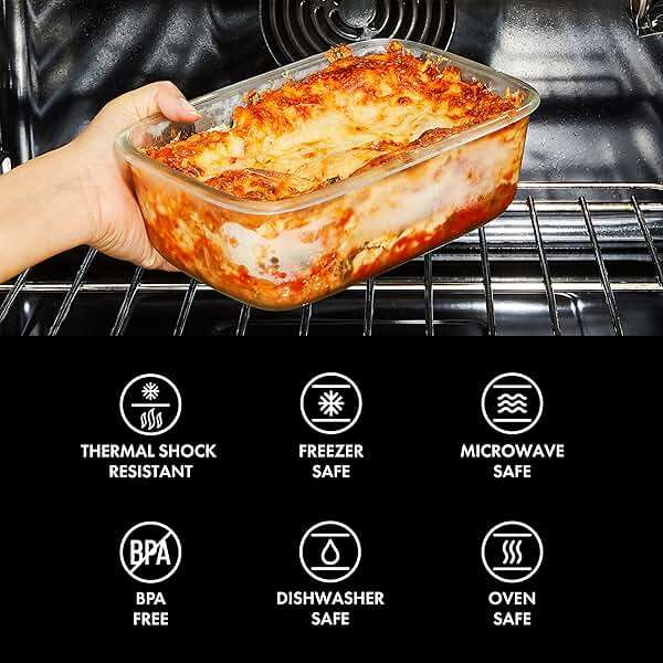 OXO Good Grips 4 Cup Smart Seal Leakproof Glass Round Airtight Food Storage Container - Image 4