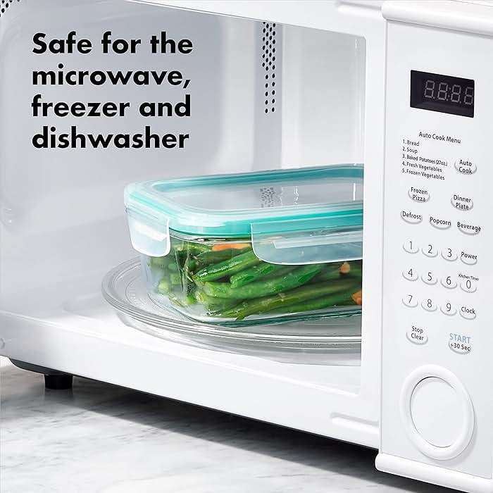 OXO Good Grips Smart Seal Leakproof Airtight Glass & Plastic Food Storage Container Set - Image 5