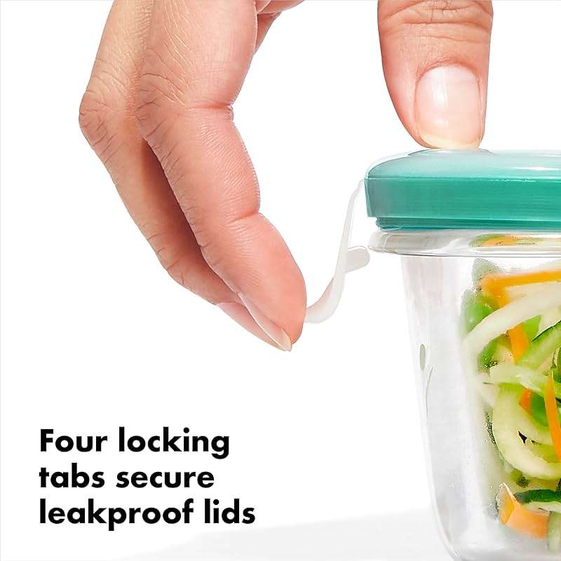 OXO Good Grips Smart Seal Leakproof Airtight Glass & Plastic Food Storage Container Set - Image 7