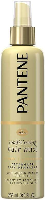 Pantene Pro-V Nutrient Boost Moisture Conditioning Mist Nourishing and Renewing Detangler, 8.5 fl oz | Detangler - Image 1