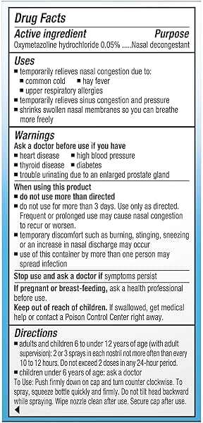 Afrin Allergy Sinus Nasal Spray - Fast and Powerful Nasal Decongestion From Allergies, For Adults and Children 6 Years and Older, 0.50 Fl Oz (Pack of 1) - Image 9