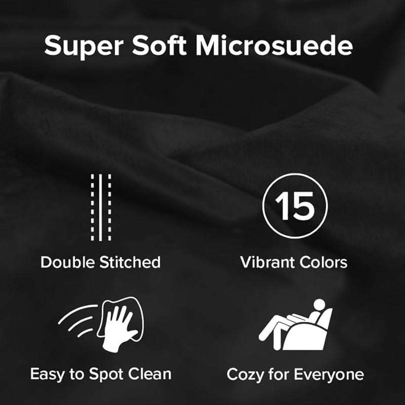 Sofa Sack Bean Bag Chair - Plush, Ultra Soft - Memory Foam Bean Bag Chair with Microsuede Cover - Stuffed Foam Filled Furniture and Accessories for Dorm Room 3 Feet - Black - Image 4