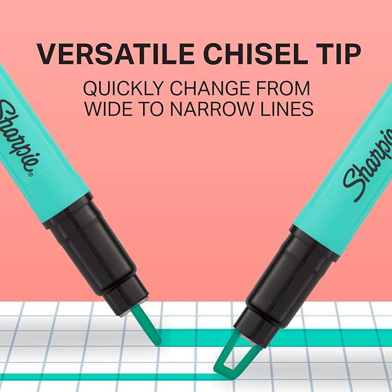 Sharpie Clear View Stick Highlighters, See-Through Chisel Tip, Assorted Fluorescent Colors, 8 Count - School, Home, and Office Use, Teacher Supplies - Image 5