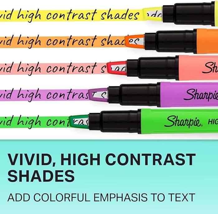 Sharpie Clear View Stick Highlighters, See-Through Chisel Tip, Assorted Fluorescent Colors, 8 Count - School, Home, and Office Use, Teacher Supplies - Image 6