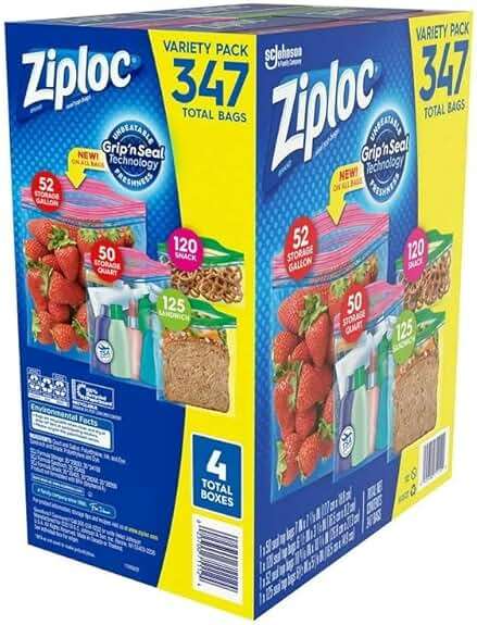 Ziploc Variety Total Bags, 347 Pack - Image 2