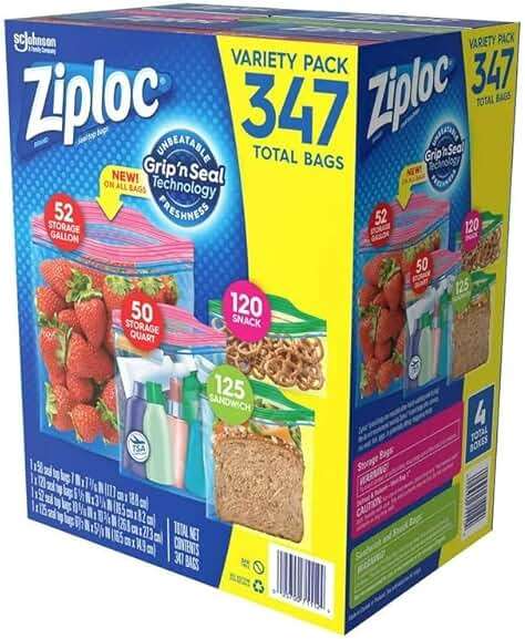 Ziploc Variety Total Bags, 347 Pack - Image 3