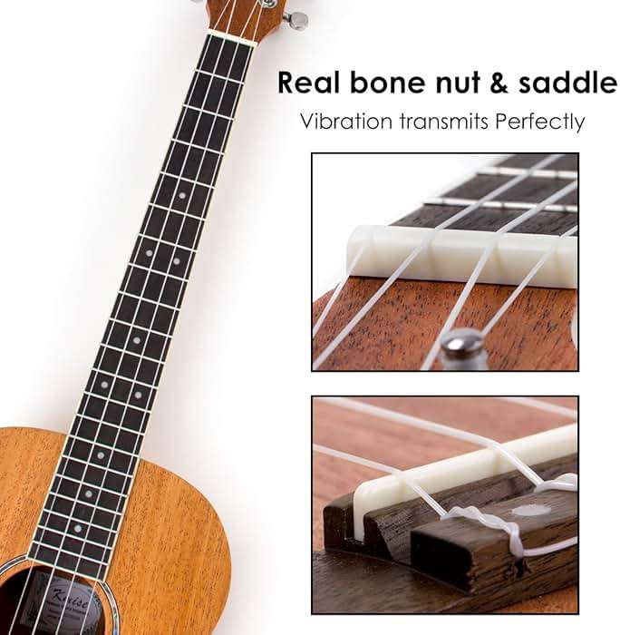 Kmise Baritone Ukulele 30 Inch Mahogany Ukelele 4 String Hawaii Guitar Uke G-C-E-A from Kmise - Image 5