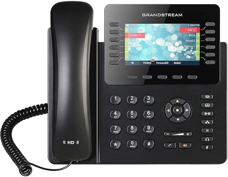 Grandstream GXP2170 IP Phone | 12 Lines, 6 SIP Accounts | 4.3-Inch Color Display | Dual-Port Gigabit Ethernet with Integrated PoE - Image 1