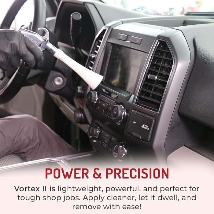 HI-TECH Vortex II Air Cleaning Gun – Pro Auto Detailing Tool for Deep Cleaning Interiors & Exteriors – Uses Air Compressor – Blasts Dust, Dirt & Grime Fast - Image 3