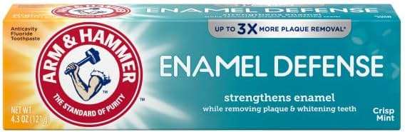 ARM & HAMMER Enamel Defense Fluoride Anticavity Toothpaste Fresh Mint 4.3 oz (Packs of 2) - Image 2