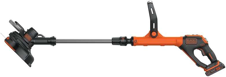 BLACK+DECKER 20V MAX Cordless String Trimmer and Edger, 12 Inch Weed Eater, 2-Speed Control Weed Wacker, 2 Batteries, Charger and Spool Included (LSTE525) - Image 8