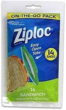 Ziploc Sandwich Bags, 14CT - Image 1