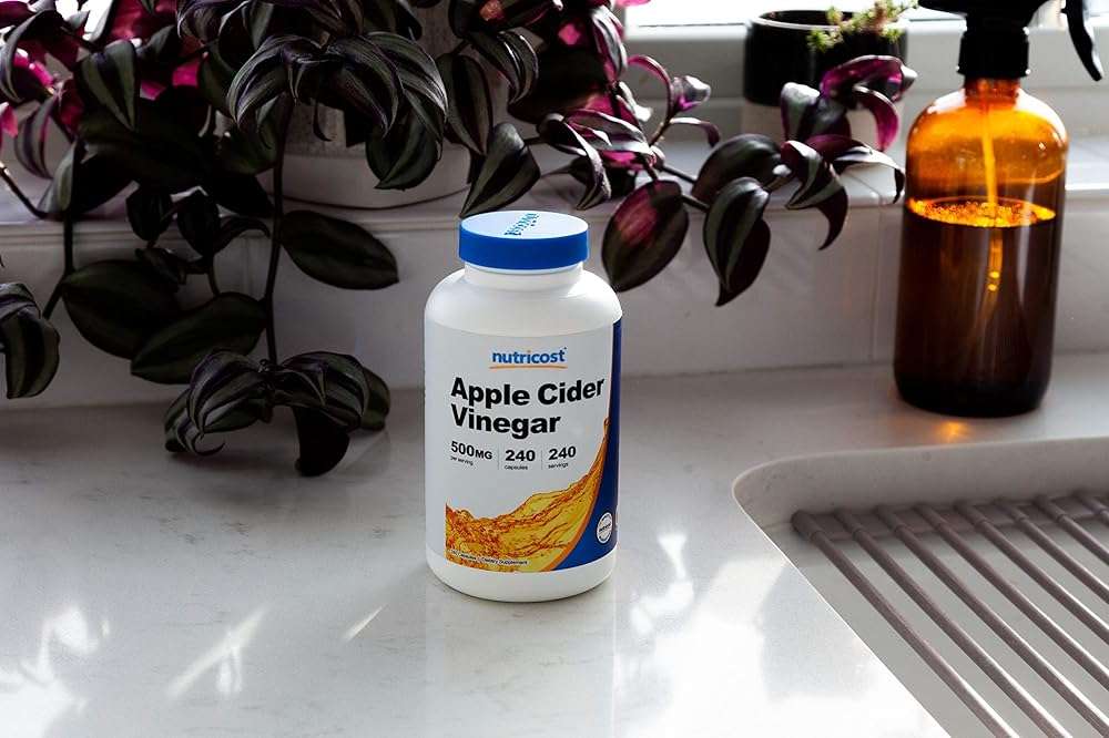 Nutricost Apple Cider Vinegar Capsules 500mg, 240 Vegetarian Capsules - Natural, Vegetarian, GMP, Non-GMO and Gluten Free - Image 8