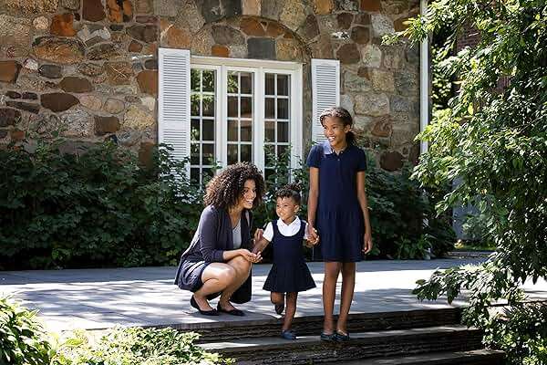 French Toast Girls Ruffle Pique Polo School Uniform Dress - Image 7